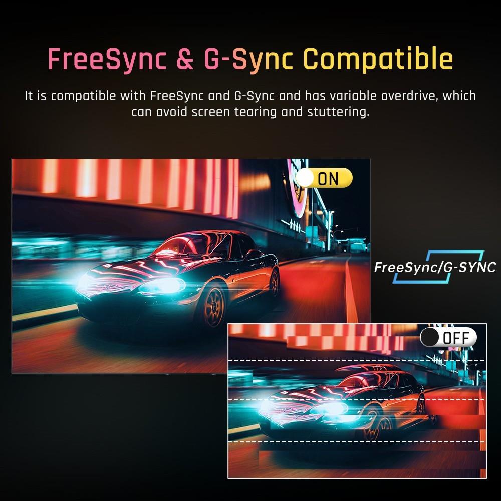 KTC M27T20 27 inch Mini-LED Gaming Monitor, 2560x1440 2K QHD 165Hz HVA 1ms MPRT Response Time Quantum Dot Tech HDR 1000, Compatible with FreeSync G-Sync, Built-in Speakers Ambient Light, USB3.0 UpStream 2xHDMI2.0 DP1.4 90W Type-C Audio KVM Wall Mount