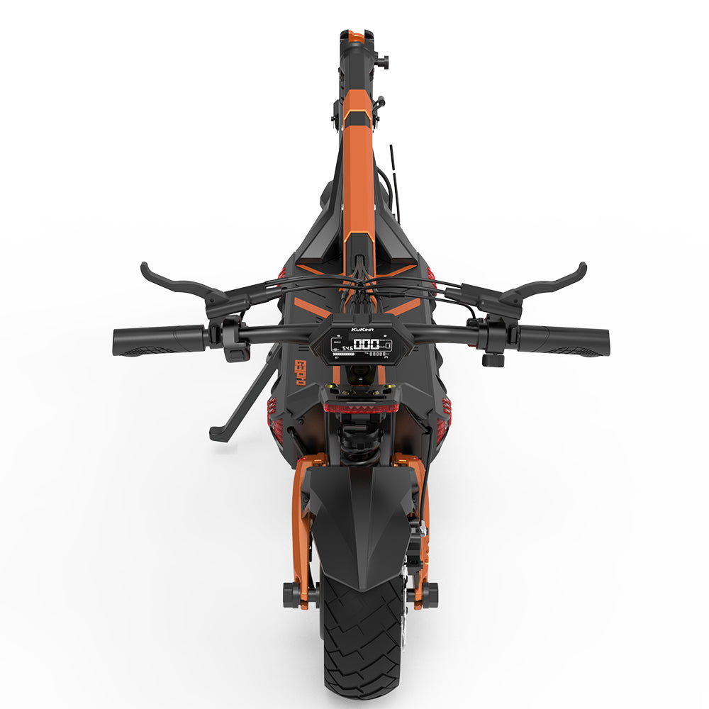 Patinete eléctrico todoterreno KuKirin G3 Pro 2024, versión con motor de 1200 W*2, neumáticos de 10 pulgadas, batería extraíble de 52 V y 23,2 Ah, autonomía de 80 km, velocidad máxima de 65 km/h, sistema de doble amortiguación hidráulica, resistencia al agua IP54 y doble freno hidráulico.