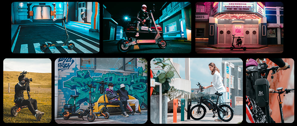 Patinete eléctrico todoterreno KuKirin G4 con motor de 2000 W, batería de 60 V y 20 Ah, autonomía máxima de 75 km, velocidad máxima de 70 km/h, neumáticos de vacío de 11 pulgadas, intermitentes - Negro