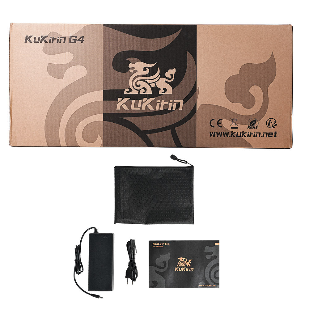 KuKirin G4 Off-Road Electric Scooter with 2000W Motor 60V 20Ah Battery up to 75km Range 70km/h Max Speed 11 Inch wide Vacuum Tire Turn Signal Large touch screen LED IP54 Waterproof