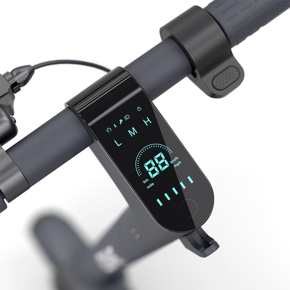Patinete eléctrico LEQISMART A11 con neumático ABE de 10 pulgadas, motor de 350 W, velocidad máxima de 20 km/h, batería de 7,8 Ah, autonomía de 30 km, carga máxima de 100 kg - Negro
