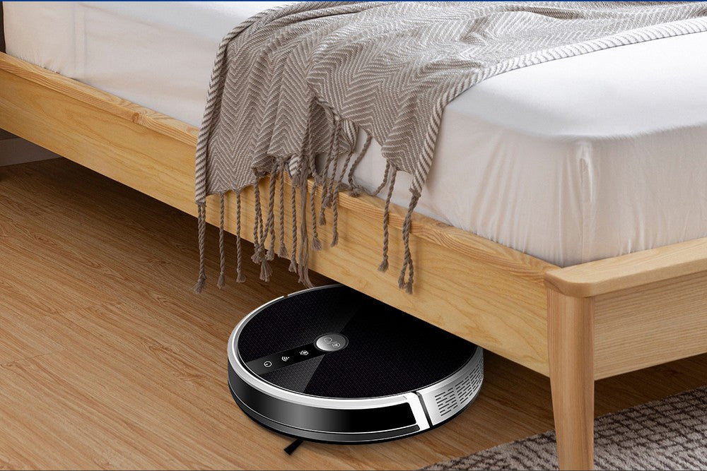 Robot Aspiradora LIECTROUX C30B, Succión 6000Pa con Navegación por Mapa con IA, Batería 2500mAh, Tanque de Agua Eléctrico con Partición Inteligente, Control por APP - Negro