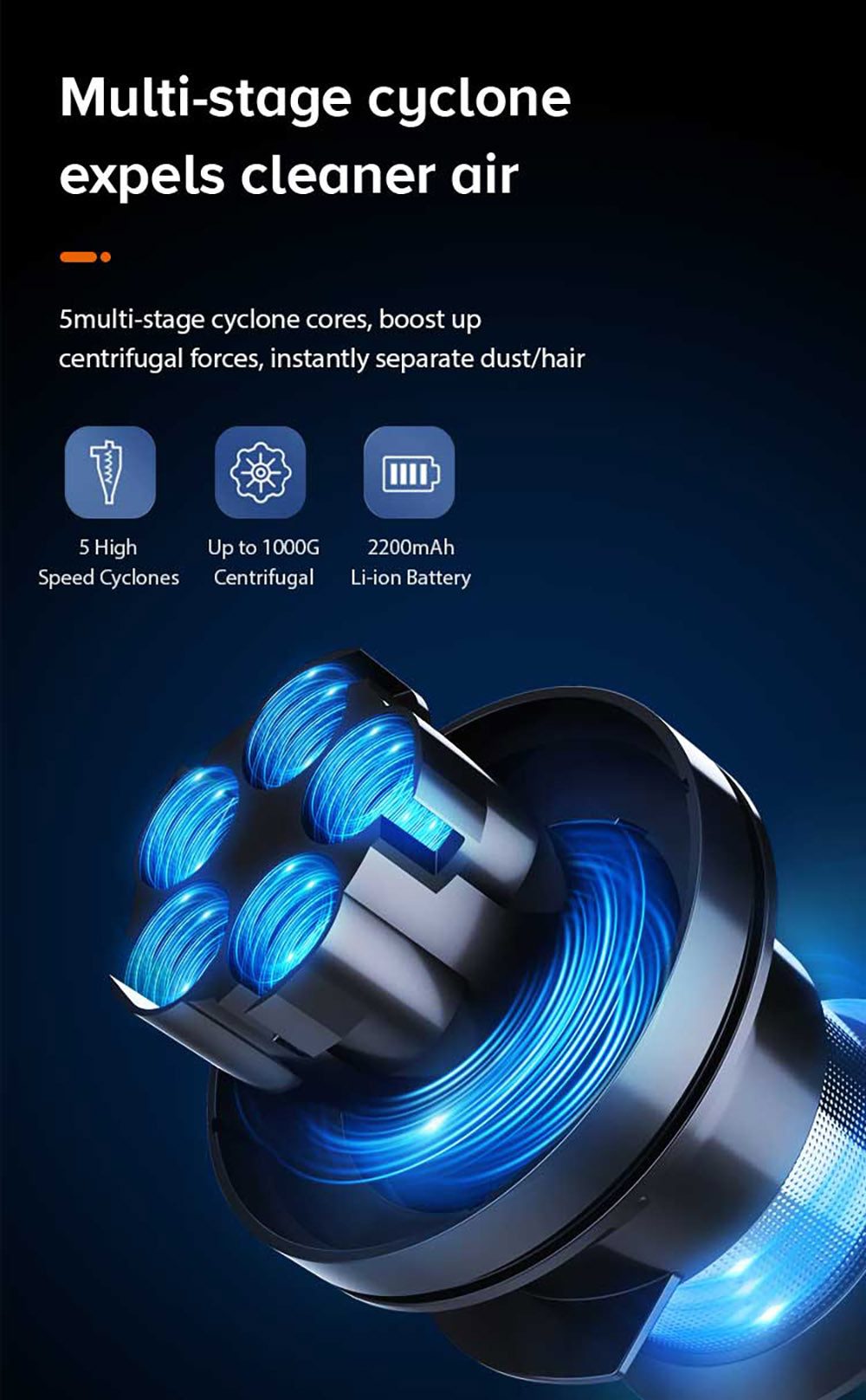 Aspiradora escoba sin cable Liectroux i10, detección inteligente de polvo, motor BLDC de 250 W, succión de 27 kPa, pantalla táctil a color, luz frontal LED, 45 minutos de autonomía, para alfombras, suelos, coches y pelo de mascotas.