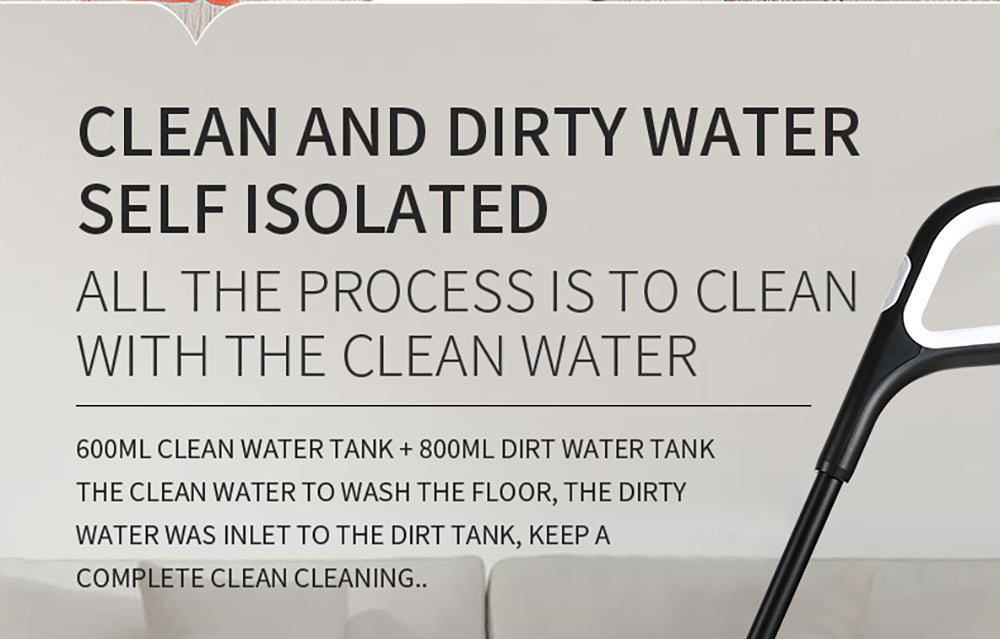 Aspiradora sin cable para limpieza húmeda y seca Liectroux i7 Pro, succión de 14000 Pa, autolimpieza, autosacado, depósito de agua limpia de 600 ml, 35 minutos de autonomía, pantalla LED, control por voz, bajo nivel de ruido.