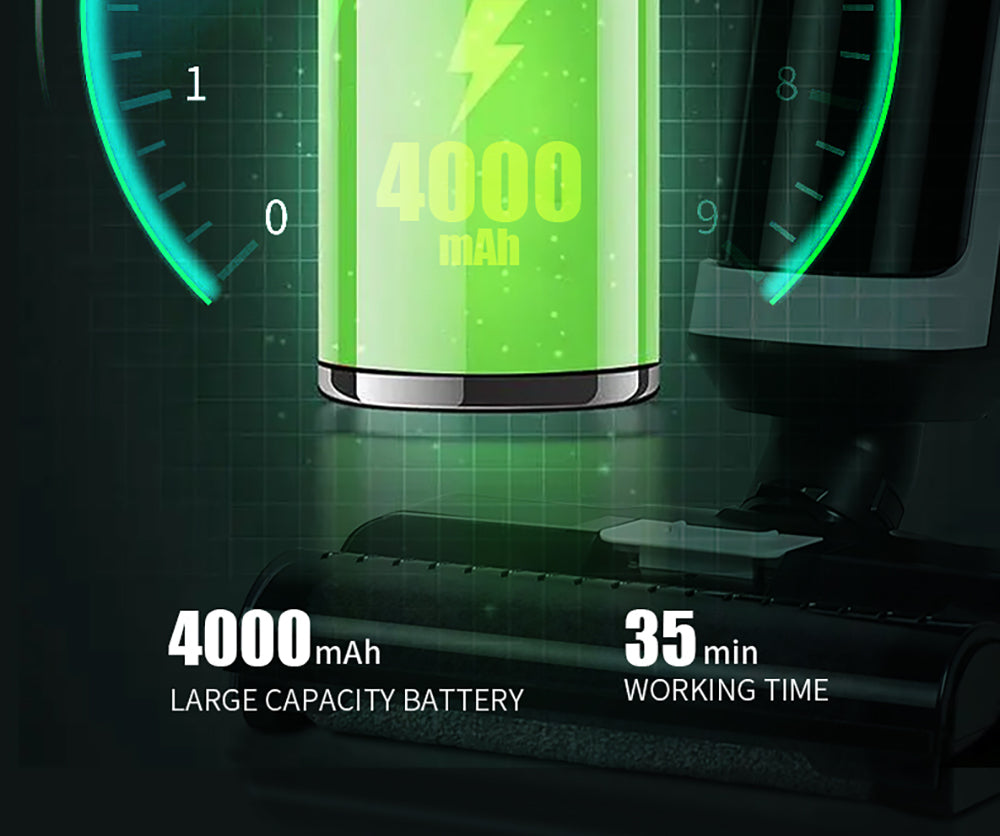 Aspiradora sin cable para limpieza húmeda y seca Liectroux i7 Pro, succión de 14000 Pa, autolimpieza, autosacado, depósito de agua limpia de 600 ml, 35 minutos de autonomía, pantalla LED, control por voz, bajo nivel de ruido.