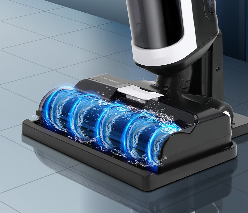 Aspiradora sin cable para limpieza húmeda y seca Liectroux i7 Pro, succión de 14000 Pa, autolimpieza, autosacado, depósito de agua limpia de 600 ml, 35 minutos de autonomía, pantalla LED, control por voz, bajo nivel de ruido.