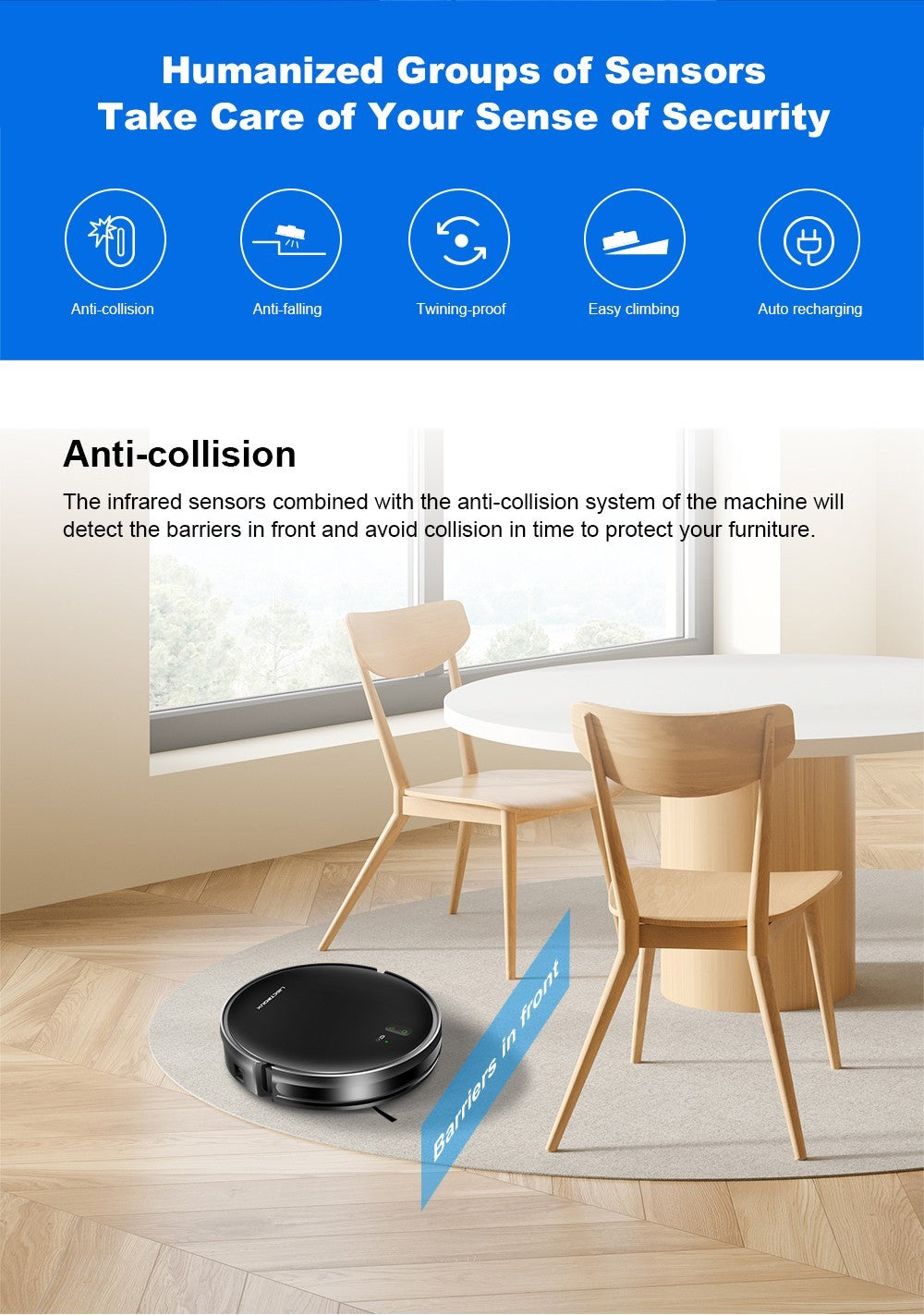 Robot Aspirador Liectroux L200, Máxima Succión 4000Pa, Mapeo Inteligente, Tanque de Agua con Control Eléctrico de 230ml, Hasta 120 Minutos de Autonomía, Control por APP/Voz, Bajo Nivel de Ruido