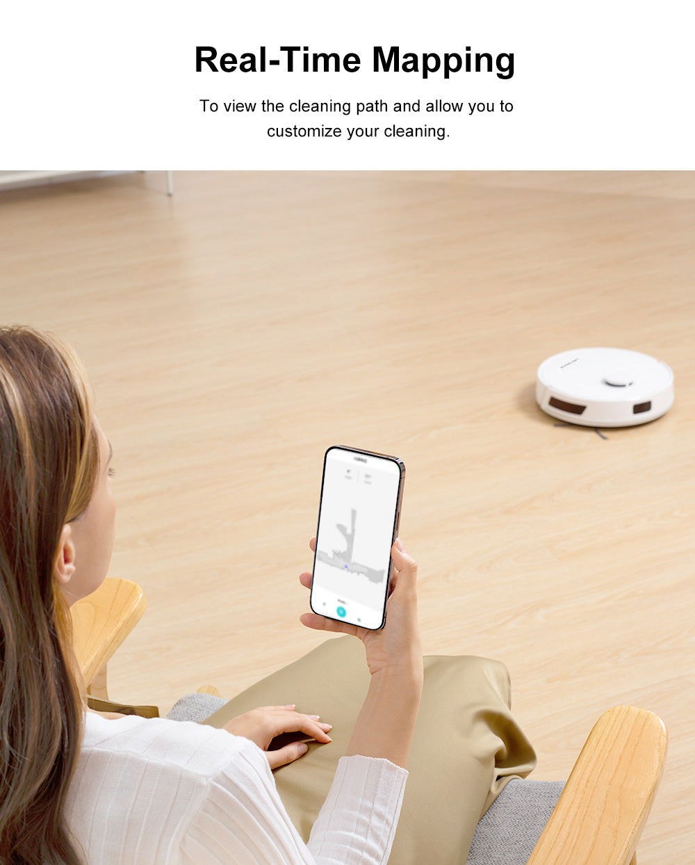 Robot aspirador Liectroux M70 Pro Lidar con vaciado automático del depósito de polvo, almacenamiento de mapas de varias plantas, fuerte succión de 6500 Pa, batería de 3200 mAh, tiempo de funcionamiento máximo de 175 minutos, aplicación inteligente y control por voz, bolsa de polvo de 3 litros, blanco.