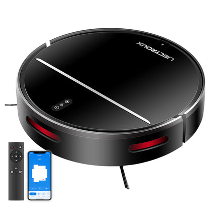 Liectroux M7S Pro Robot Vacuum Cleaner Sweeping Vacuuming Mopping Integrated  2D Map Navigation, 4400mAh Battery, Run 110mins - Black