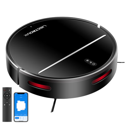 Liectroux M7S Pro Robot Vacuum Cleaner Sweeping Vacuuming Mopping Integrated  2D Map Navigation, 4400mAh Battery, Run 110mins - Black