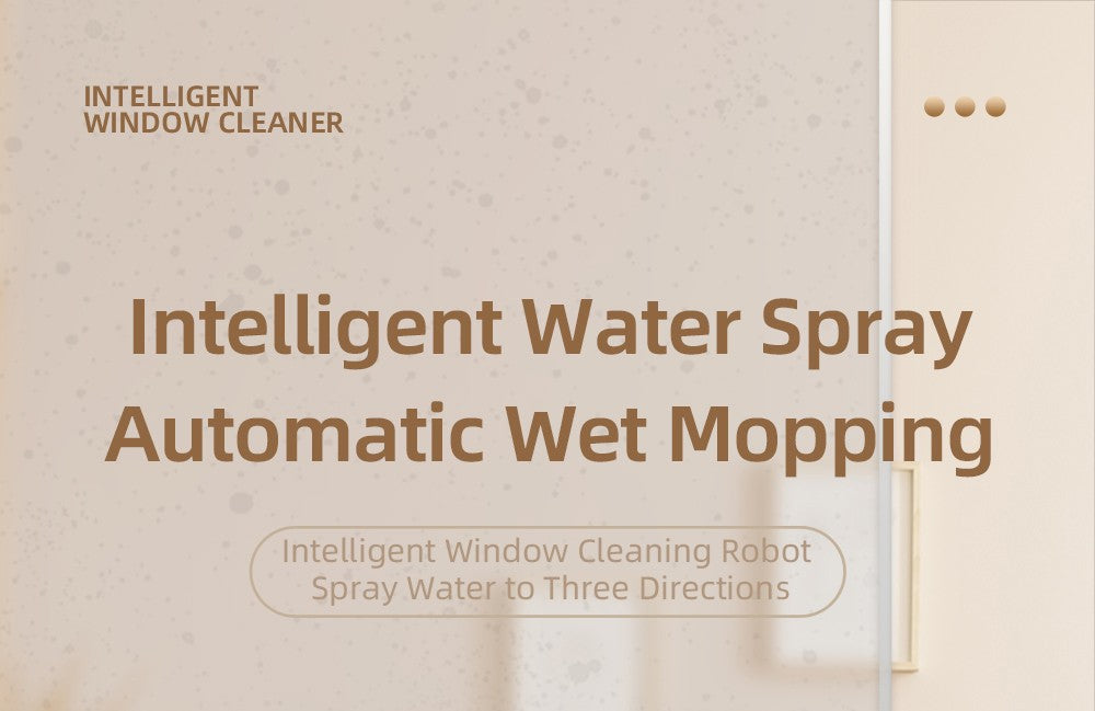 Liectroux YW509 Robot Limpiador de Ventanas, Doble Rociado de Agua, Potencia de Succión 3000Pa, Sensor Láser Anticaída, 3 Modos de Limpieza, Planificación Inteligente de Trayectoria, Bajo Nivel de Ruido, Control Remoto - Blanco