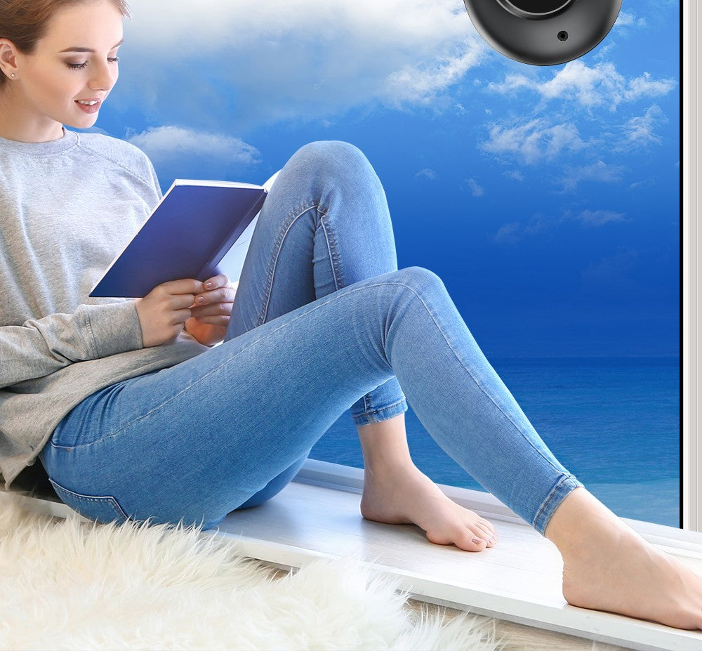 LIECTROUX YW810 Robot Limpiador de Ventanas, Rociado de Agua Bidireccional, Mopa Seca y Húmeda, Ruta con IA, Motor y Ventilador sin Escobillas, Control por APP y Remoto, Múltiples Sistemas de Protección de Seguridad, Negro