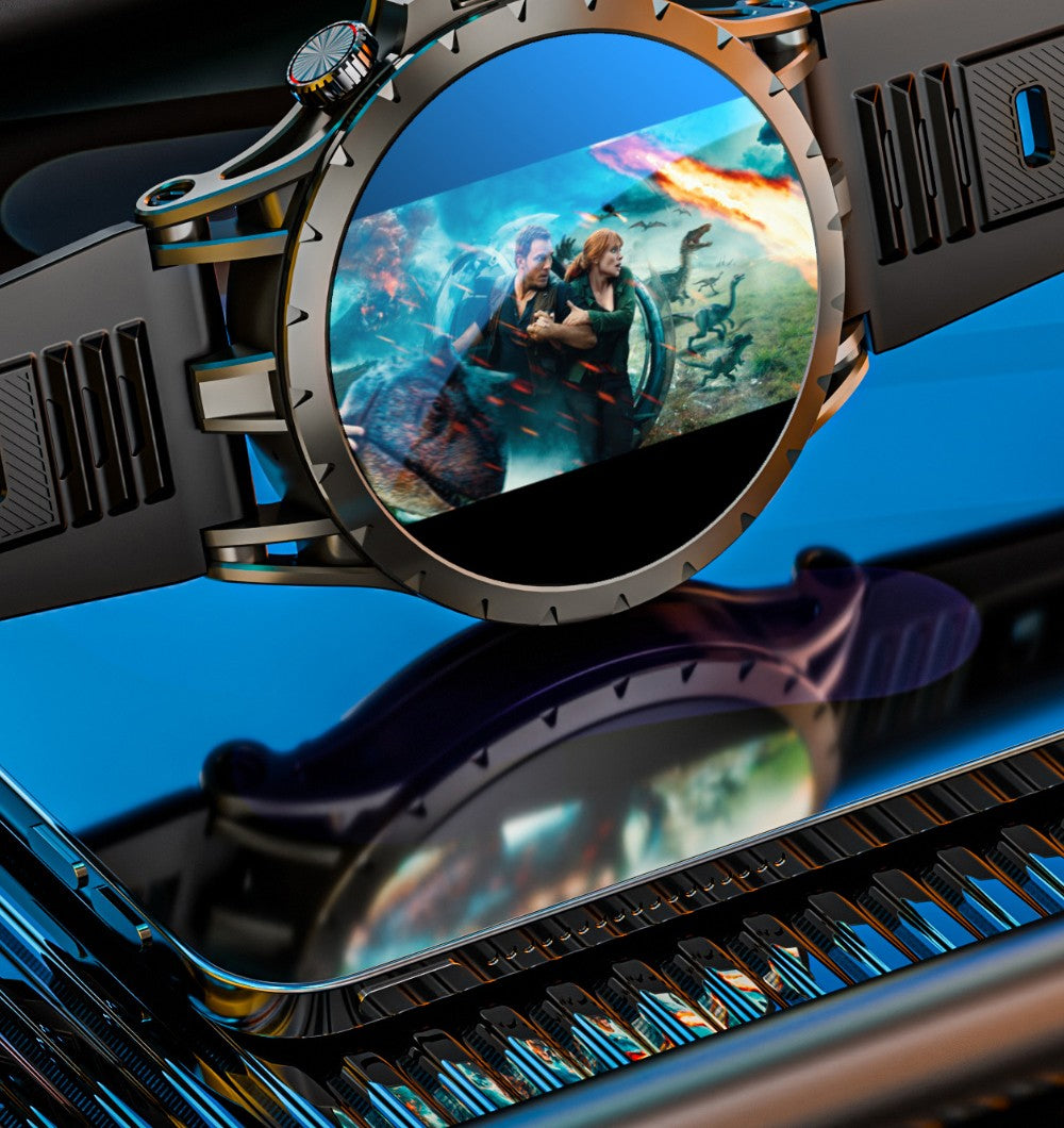 LOKMAT APPLLP 4 Smartwatch, 1.508-inch AMOLED Screen, Support 4G/5G SIM Card, Heart Rate Blood Oxygen Monitoring, NFC Function, GPS Positioning