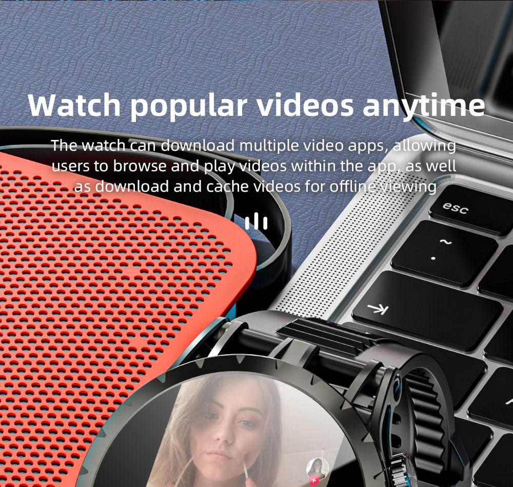 LOKMAT APPLLP 4 Smartwatch, 1.508-inch AMOLED Screen, Support 4G/5G SIM Card, Heart Rate Blood Oxygen Monitoring, NFC Function, GPS Positioning