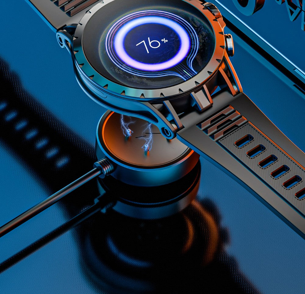 LOKMAT APPLLP 4 Smartwatch, 1.508-inch AMOLED Screen, Support 4G/5G SIM Card, Heart Rate Blood Oxygen Monitoring, NFC Function, GPS Positioning