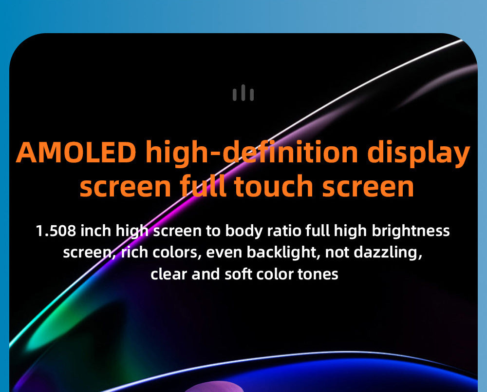 LOKMAT APPLLP 4 Smartwatch, 1.508-inch AMOLED Screen, Support 4G/5G SIM Card, Heart Rate Blood Oxygen Monitoring, NFC Function, GPS Positioning