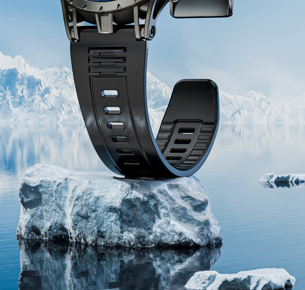 LOKMAT APPLLP 4 Smartwatch, 1.508-inch AMOLED Screen, Support 4G/5G SIM Card, Heart Rate Blood Oxygen Monitoring, NFC Function, GPS Positioning