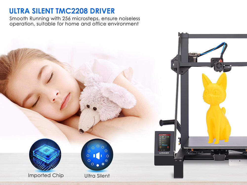 Longer LK5 Pro 3D Printer, 90% Pre-Assembled, Silent Motherboard, 300*300*400mm