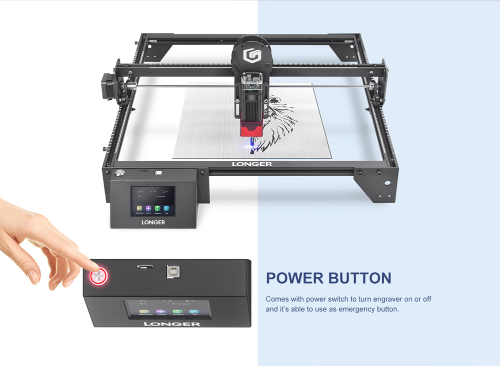 LONGER RAY5 5W Laser Engraver, 32-Bit Chipset, WIFI Connection, 3.5