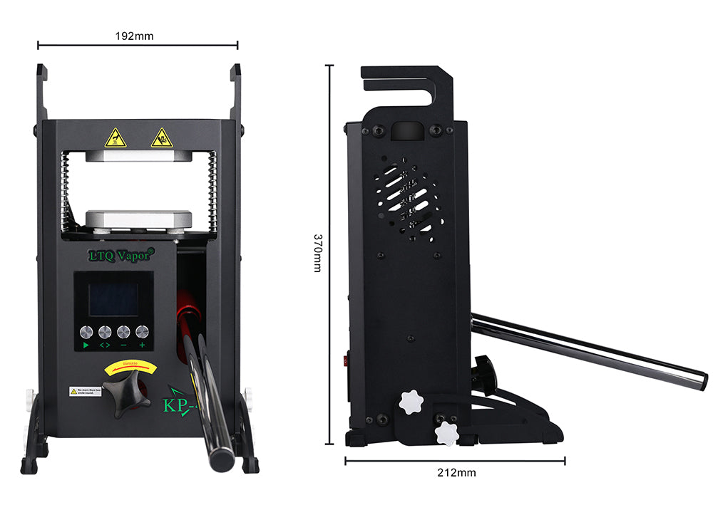 Prensa Térmica LTQ VAPOR KP-402, Platos de Calentamiento Dobles, Presión Inicial de 4 Toneladas, Temperatura Ajustable