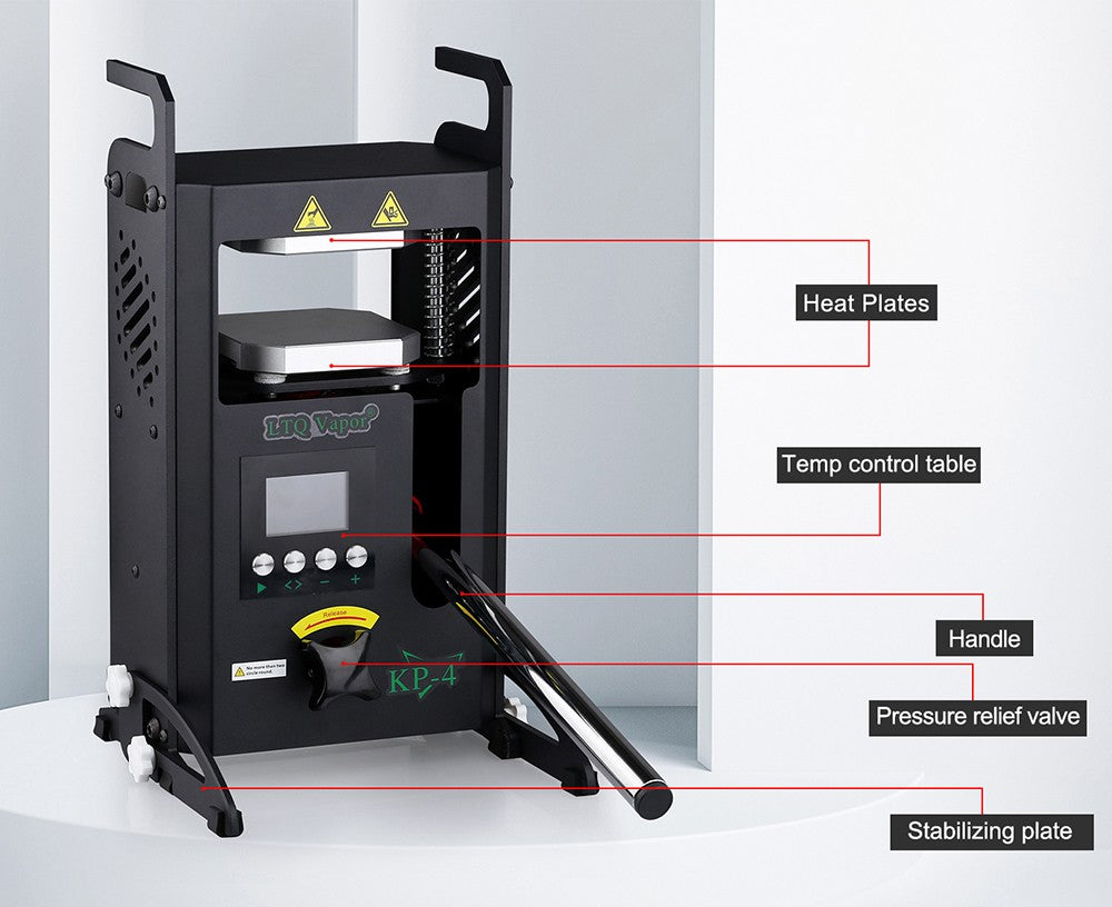 Prensa Térmica LTQ VAPOR KP-402, Platos de Calentamiento Dobles, Presión Inicial de 4 Toneladas, Temperatura Ajustable