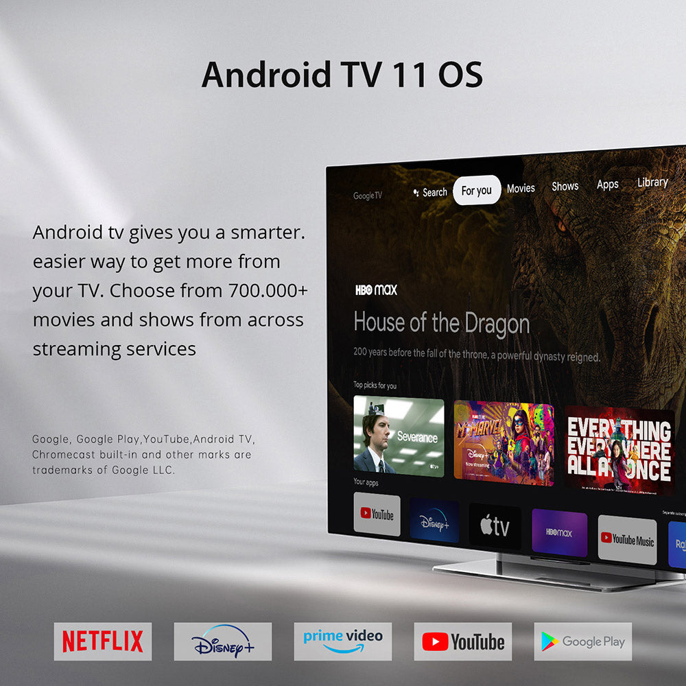 MECOOL KM2 PLUS Deluxe TV Box, Android 11, 4K HDR Output, Amlogic S905X4-J Quad Core, 4GB RAM 32GB ROM, WiFi 6 Bluetooth 5.0, Dolby Vision & Dolby Atmos, 2*USB 2.0 1*HDMI 1*AV 1*LAN 1*TF Card Slot 1*SPDIF Optical 1*Earphone Port - EU Plug