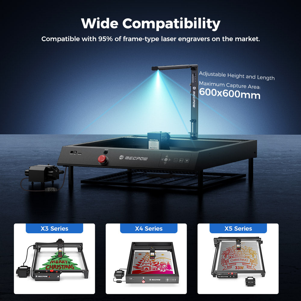 Cámara Mecpow MC5 de 5MP compatible con Lightburn para grabadores láser.