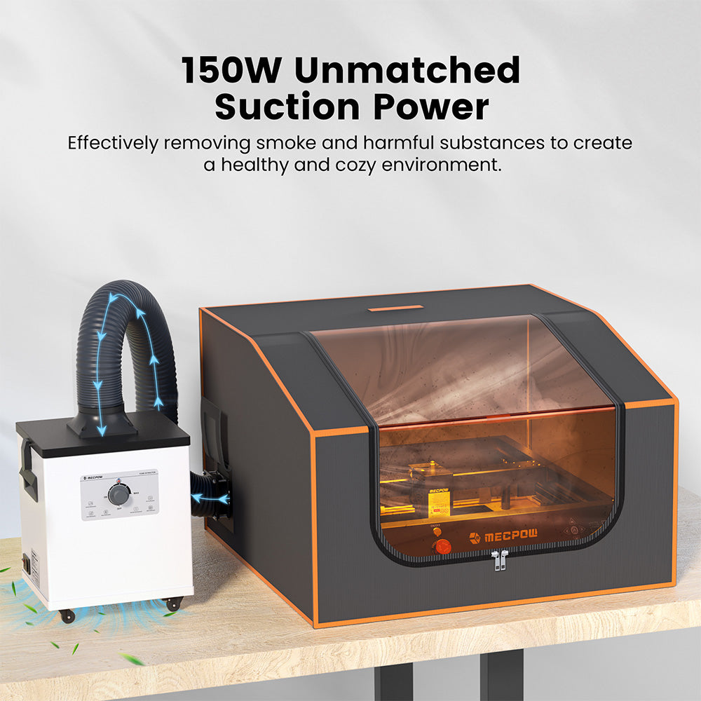 Extractor de humos Mecpow P150 de 150 W para X4 Pro/FC1/FC2/FC3 con filtración de 3 etapas.