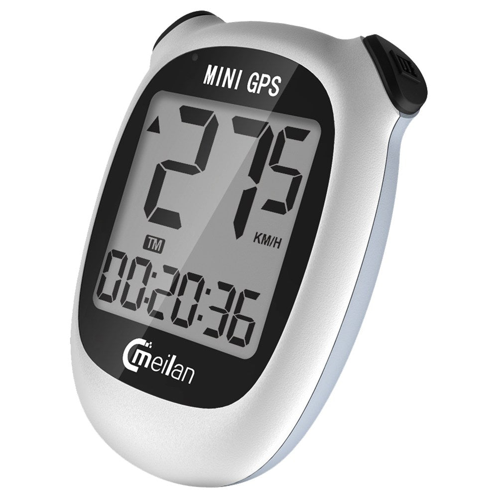 Meilan M3 Mini GPS Bike Computer Waterproof Speedometer Odometer 1.6 Inch Monochrome Display - White