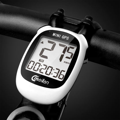 Meilan M3 Mini GPS Bike Computer Waterproof Speedometer Odometer 1.6 Inch Monochrome Display - White
