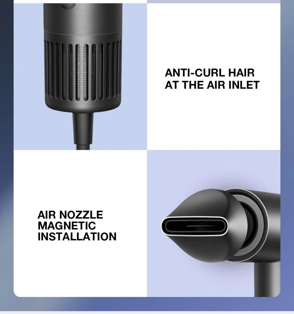 Secador de pelo de alta velocidad Xiaomi Mijia H700 con aniones, pantalla LCD, 102.000 rpm y velocidad del viento de 70 m/s.