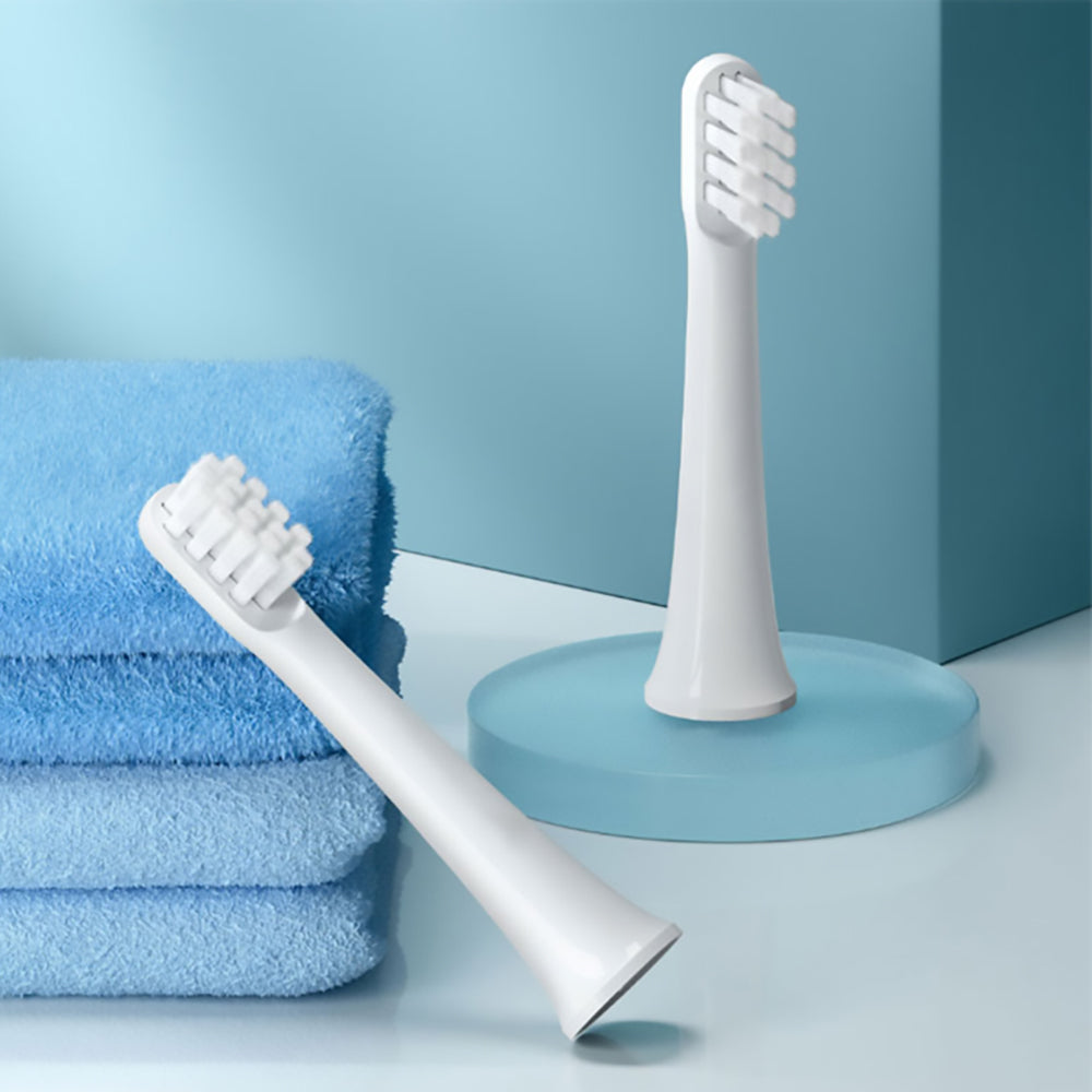 3 cabezales de cepillo de dientes eléctricos Xiaomi Mijia MBS302, compatibles con el cepillo de dientes eléctrico sónico Mijia T100 - Blanco
