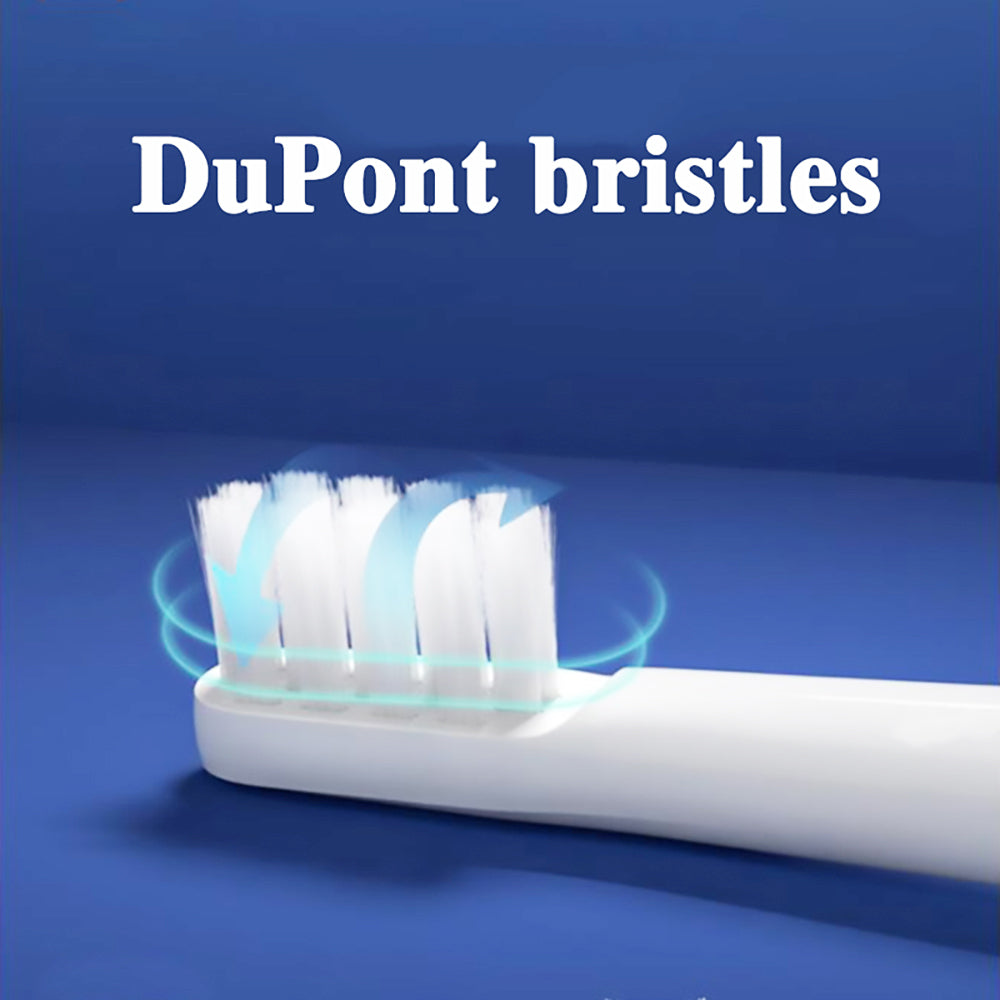 3 cabezales de cepillo de dientes eléctricos Xiaomi Mijia MBS302, compatibles con el cepillo de dientes eléctrico sónico Mijia T100 - Blanco