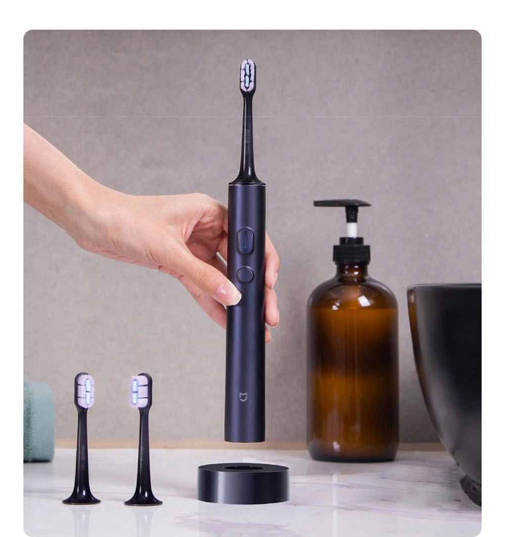 Cepillo de dientes eléctrico sónico Xiaomi Mijia T700 con pantalla LED inteligente, impermeable IPX7 y conexión inteligente a la aplicación.