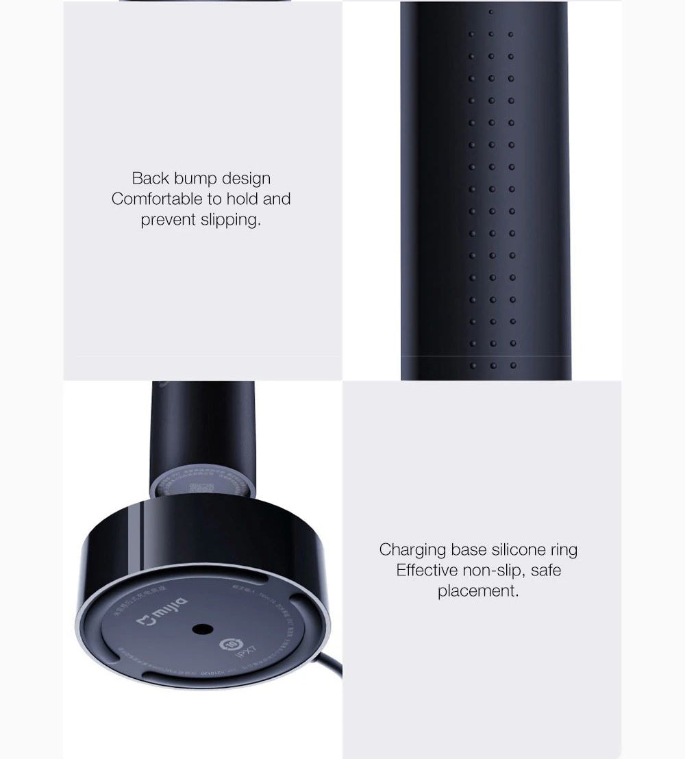 Cepillo de dientes eléctrico sónico Xiaomi Mijia T700 con pantalla LED inteligente, impermeable IPX7 y conexión inteligente a la aplicación.