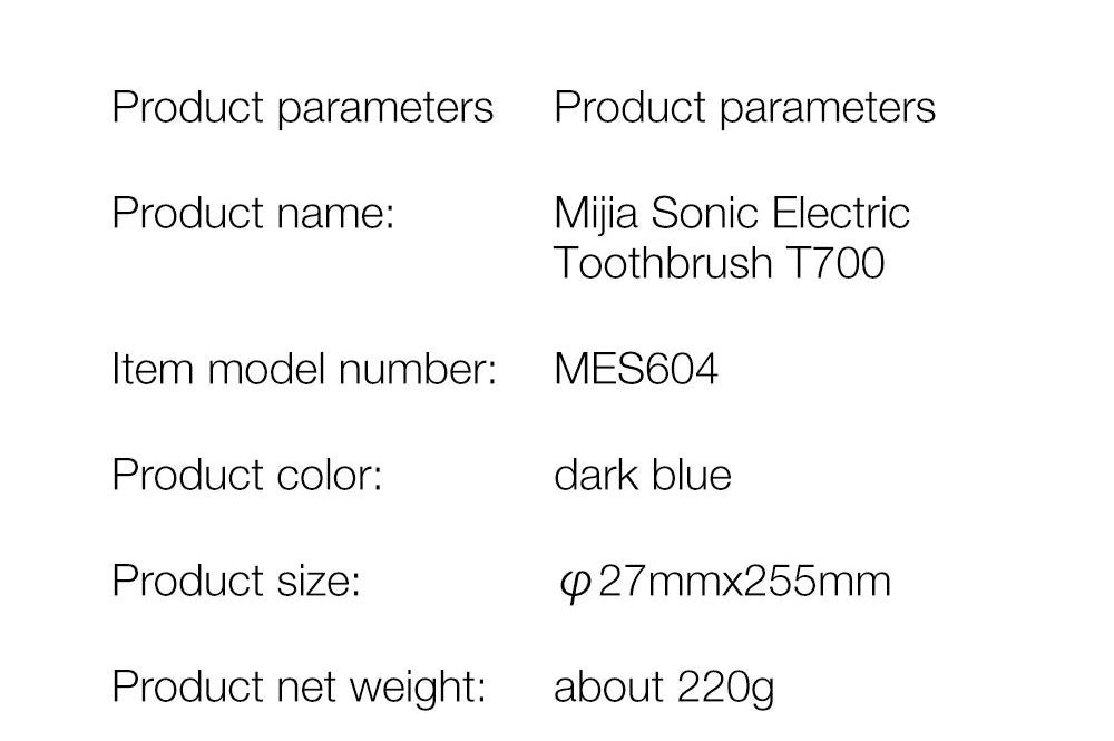 Cepillo de dientes eléctrico sónico Xiaomi Mijia T700 con pantalla LED inteligente, impermeable IPX7 y conexión inteligente a la aplicación.