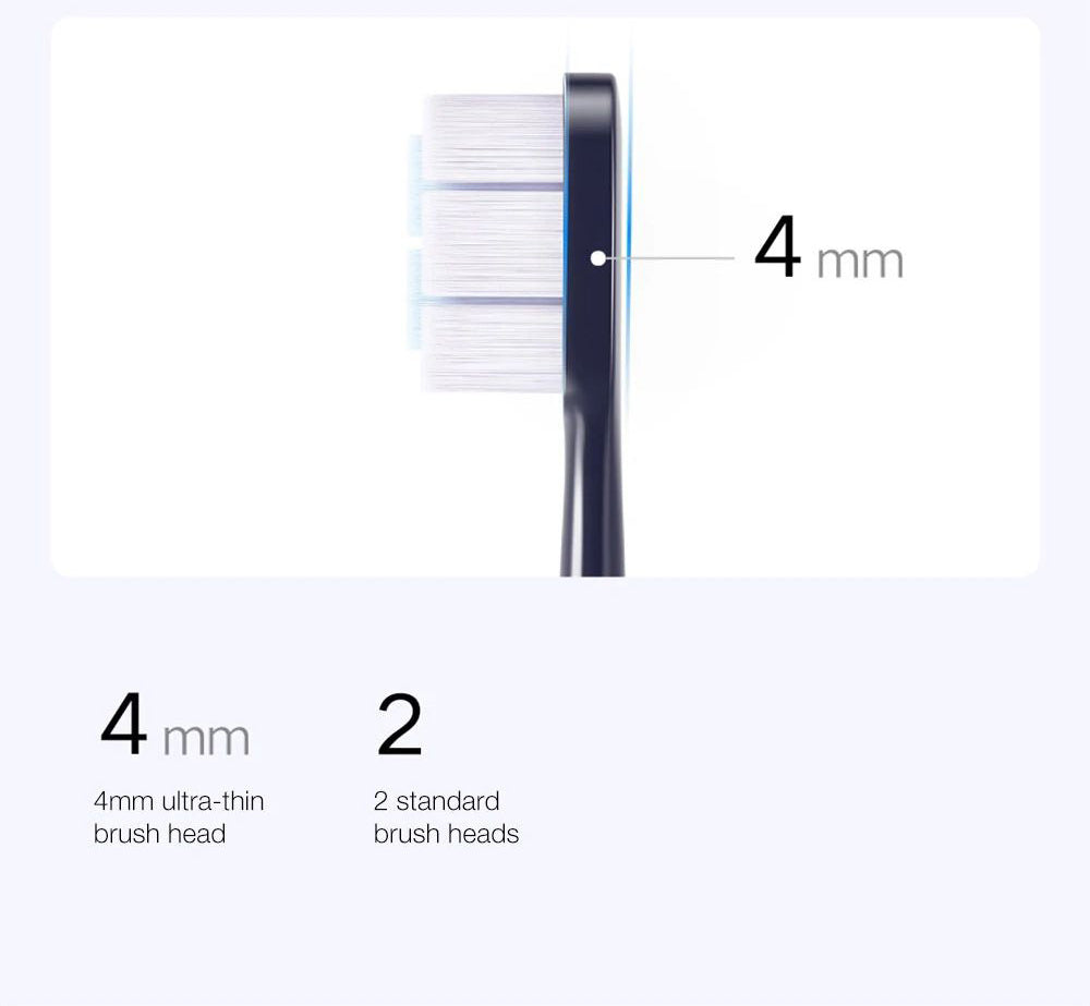 Cepillo de dientes eléctrico sónico Xiaomi Mijia T700 con pantalla LED inteligente, impermeable IPX7 y conexión inteligente a la aplicación.