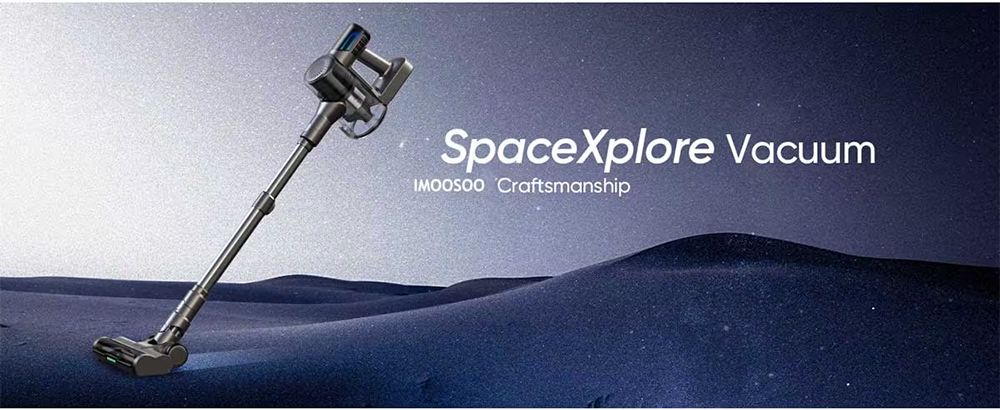 Aspiradora sin cable MOOSOO TD1-Mate, succión de 33 kPa, pantalla LED, 45 minutos de autonomía, motor sin escobillas de 420 W, luz verde, para suelos de madera, alfombras y pelo de mascotas.