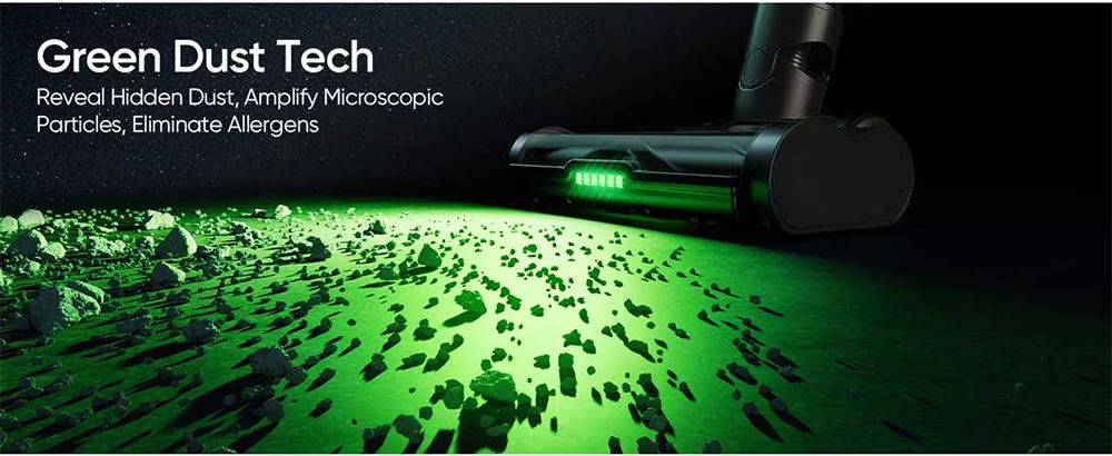 Aspiradora sin cable MOOSOO TD1-Mate, succión de 33 kPa, pantalla LED, 45 minutos de autonomía, motor sin escobillas de 420 W, luz verde, para suelos de madera, alfombras y pelo de mascotas.