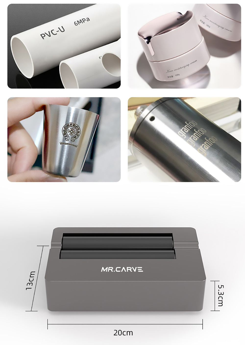 Eje rotatorio MR CARVE R3 para máquina de marcado láser M1 PRO