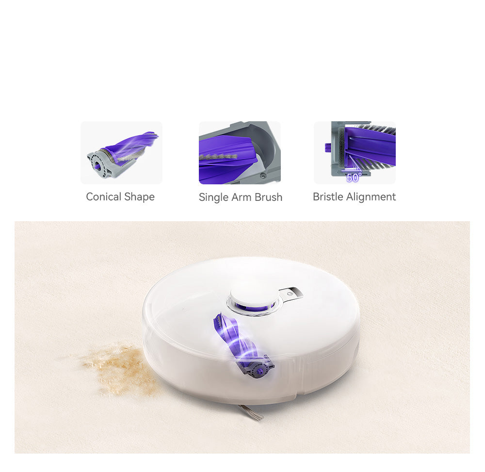 Robot aspirador y fregasuelos Narwal Freo X Plus con vaciado automático de polvo, potente succión de 7800 Pa, cepillo flotante anti-enredos, control por Alexa/Google Assistant/APP, ideal para pelo de mascotas, suelos duros y suelos de madera.