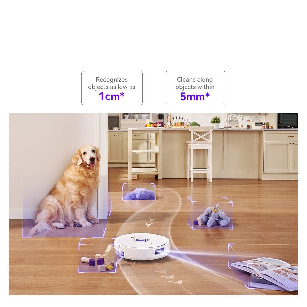 Robot aspirador y fregasuelos Narwal Freo X Plus con vaciado automático de polvo, potente succión de 7800 Pa, cepillo flotante anti-enredos, control por Alexa/Google Assistant/APP, ideal para pelo de mascotas, suelos duros y suelos de madera.
