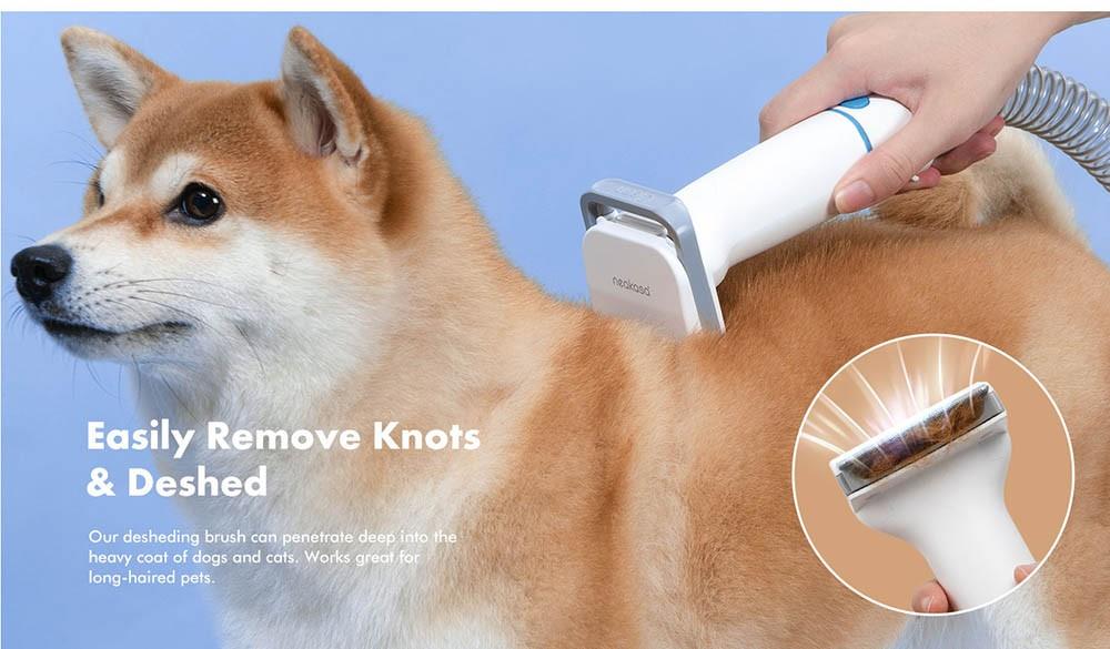 Kit de aseo para perros y gatos Neakasa P2 Pro con aspiradora | Aspiradora para pelo de mascotas
