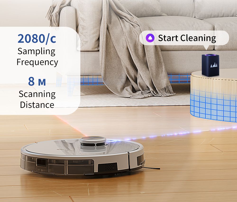 Robot aspirador y fregasuelos Neatsvor S600, depósito de polvo de 2,8 L, batería de 5200 mAh, navegación láser LDS4.0, control por aplicación, compatible con Alexa y Google Home, cepillo 2 en 1, filtro HEPA y depósito de agua de 350 ml.