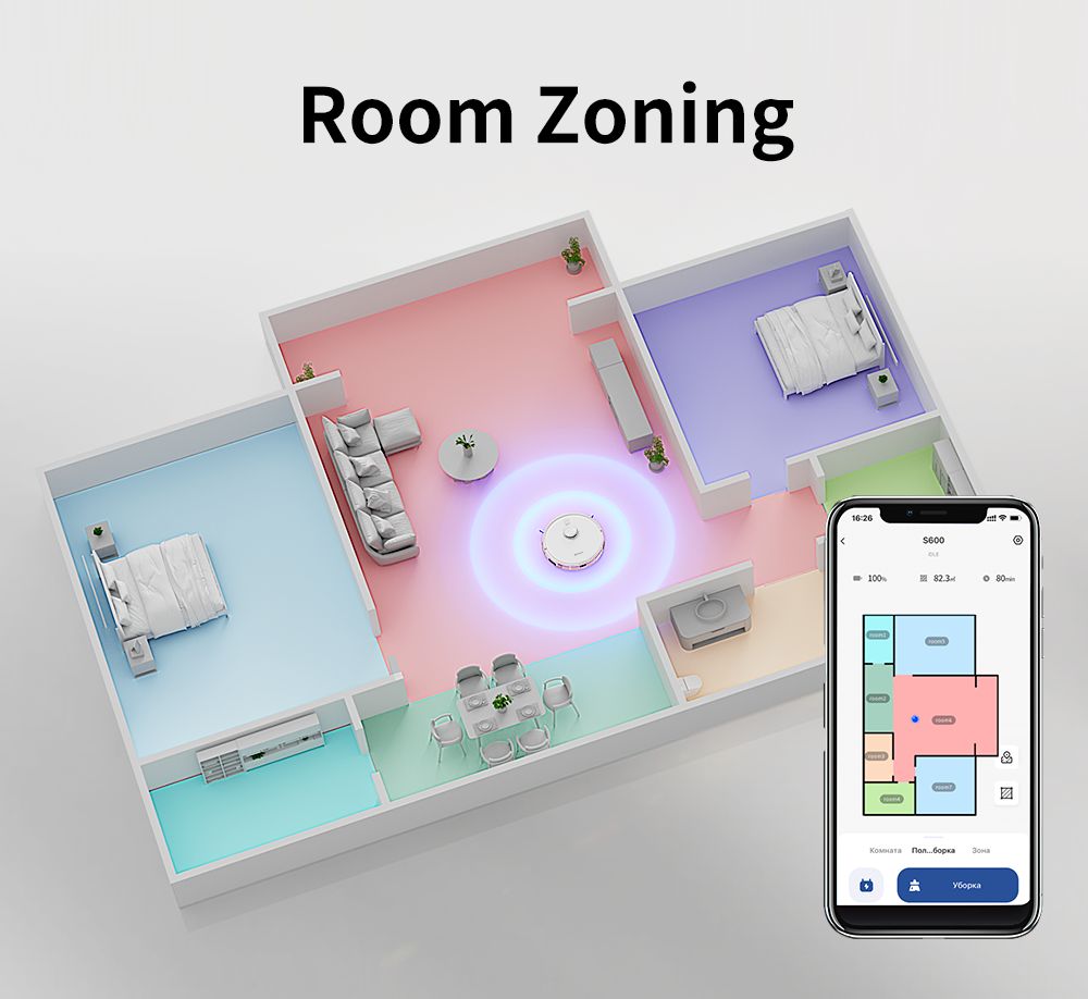 Robot aspirador y fregasuelos Neatsvor S600, depósito de polvo de 2,8 L, batería de 5200 mAh, navegación láser LDS4.0, control por aplicación, compatible con Alexa y Google Home, cepillo 2 en 1, filtro HEPA y depósito de agua de 350 ml.