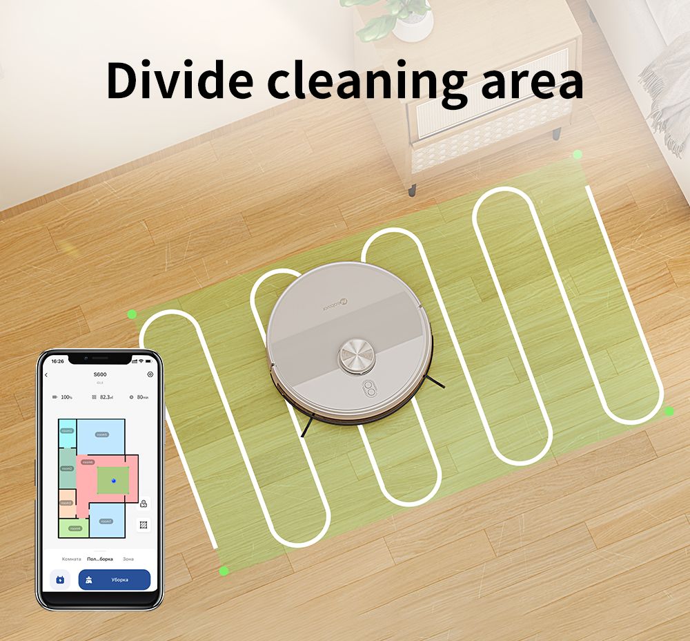 Robot aspirador y fregasuelos Neatsvor S600, depósito de polvo de 2,8 L, batería de 5200 mAh, navegación láser LDS4.0, control por aplicación, compatible con Alexa y Google Home, cepillo 2 en 1, filtro HEPA y depósito de agua de 350 ml.