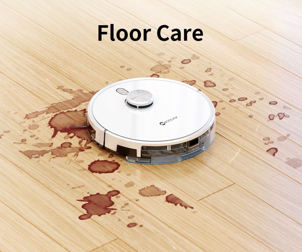 Robot aspirador y fregasuelos Neatsvor S600, depósito de polvo de 2,8 L, batería de 5200 mAh, navegación láser LDS4.0, control por aplicación, compatible con Alexa y Google Home, cepillo 2 en 1, filtro HEPA y depósito de agua de 350 ml.