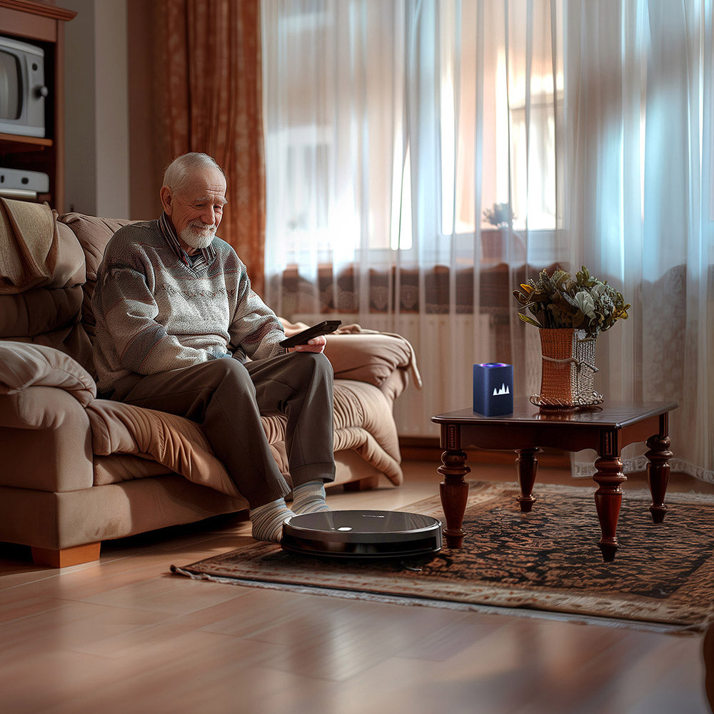 Robot aspirador y fregona Neatsvor X520, succión de 6000 Pa, batería de 5200 mAh, control Wi-Fi/APP, limpieza 3 en 1, navegación inteligente 3.0, filtración HEPA y control por voz para alfombras y suelos duros, negro.