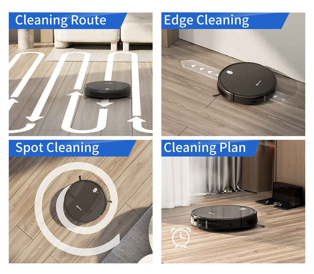 Robot aspirador y fregona Neatsvor X520, succión de 6000 Pa, batería de 5200 mAh, control Wi-Fi/APP, limpieza 3 en 1, navegación inteligente 3.0, filtración HEPA y control por voz para alfombras y suelos duros, negro.