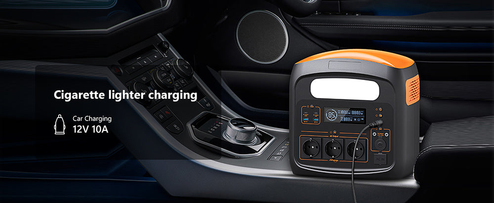 NECESPOW N1200 Portable Power Station, 1100.25Wh LiFePO4 Battery, 3*1200W AC Outlets (2400W Peak), 50Hz Pure Sine Wave Solar Generator for Outdoor Camping, Home Backup and Emergency Use